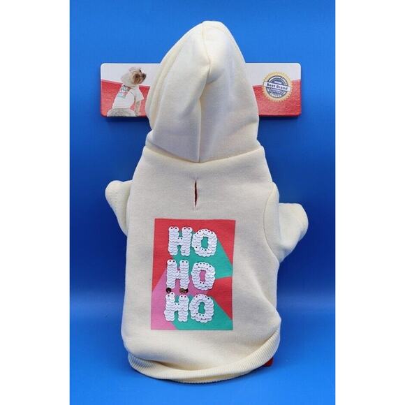 Heart To Tail Other - Heart TO Tail Size X-Small Holiday Pet Dog Sequins Sweatshirt Hooded Christmas